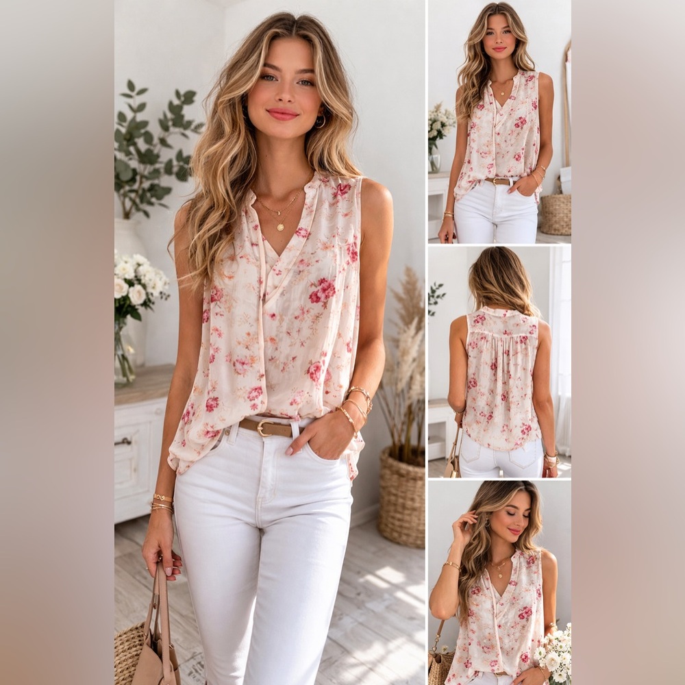 Free People Floral Blouse